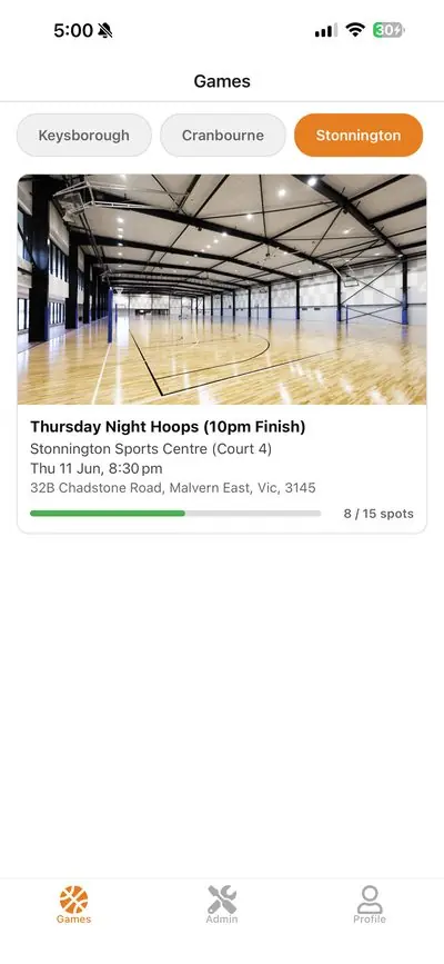 Hangtime Hoops games list