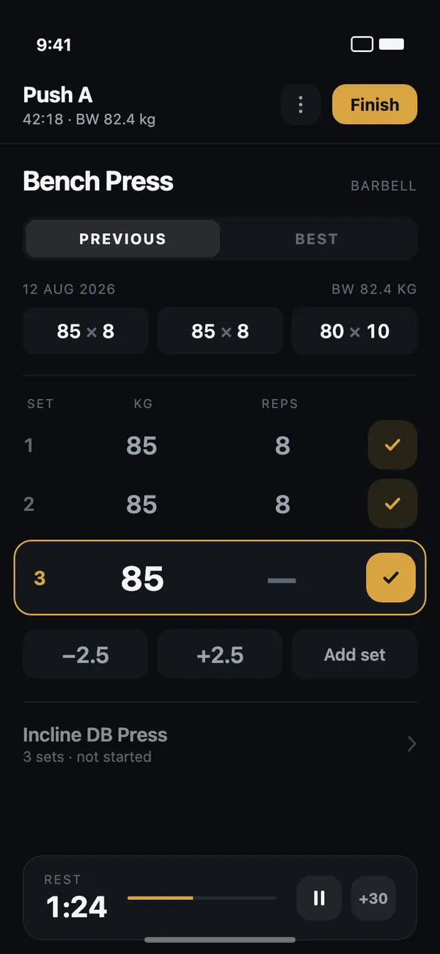 Liftr active workout